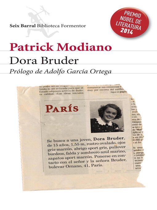 Détails du titre pour Dora Bruder par Patrick Modiano - Liste d'attente